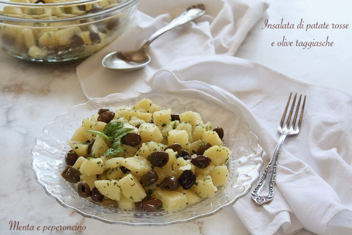 Insalata di patate rosse e olive taggiasche