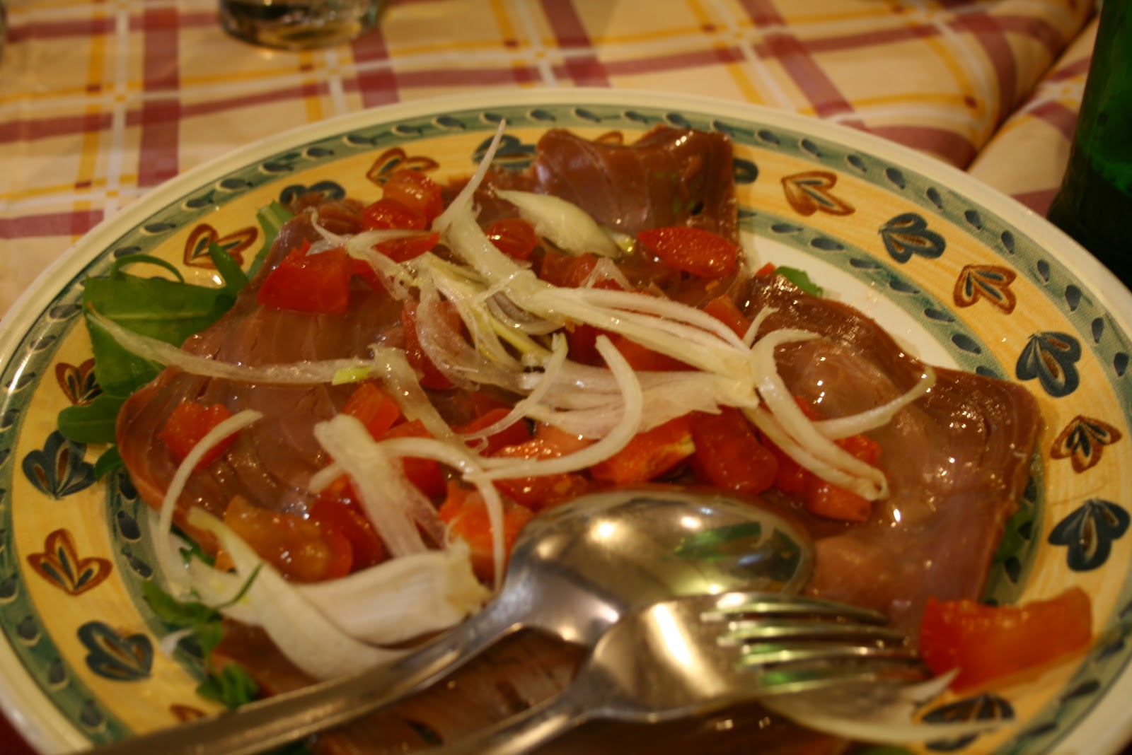Insalata di peperoni colorati e la tonnina del giglio