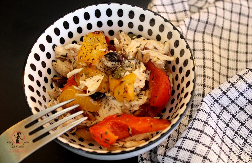 Insalata di pollo alla provenzale (ricetta per friggitrice ad aria)