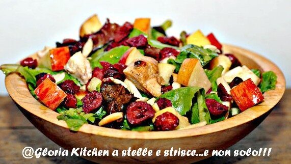 Insalata di pollo light con mandorle (almonds lite salad) di gloria kitchenusa