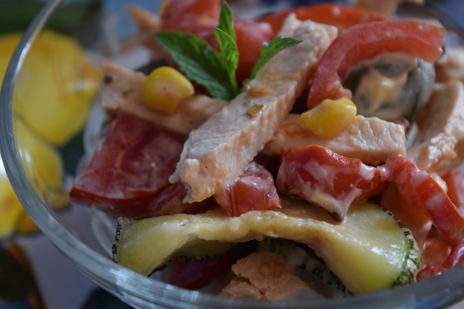 Insalata di pollo, senza lattosio