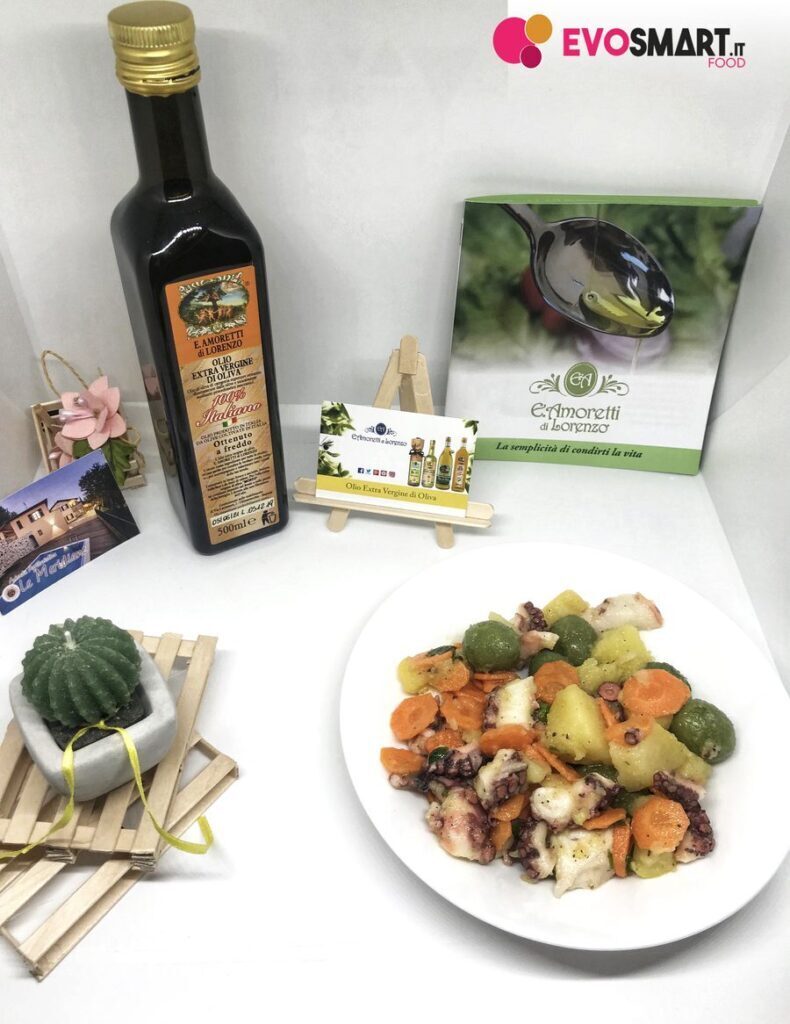 Insalata di polpo con l’olio amoretti di lorenzo