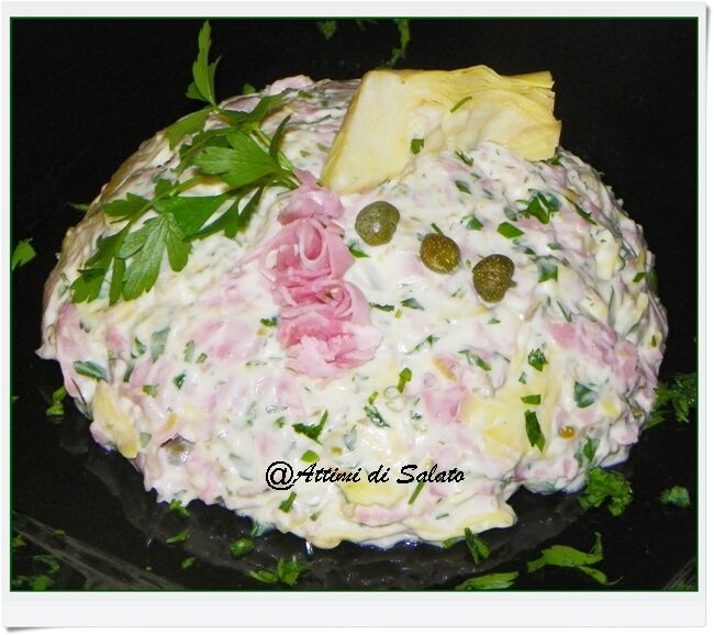 Insalata di prosciutto e carciofini