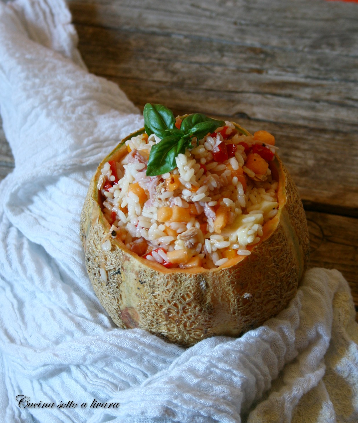 Insalata di riso al sapore di melone