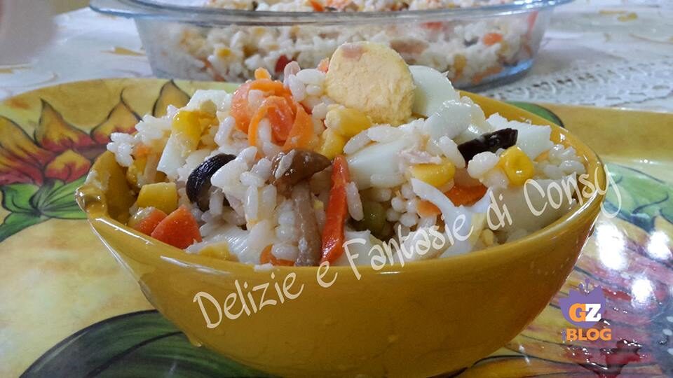 Insalata di riso con tonno
