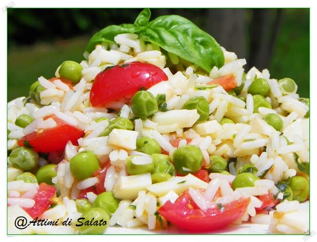 Insalata di riso e calamari