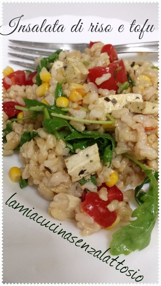 Insalata di riso e tofu