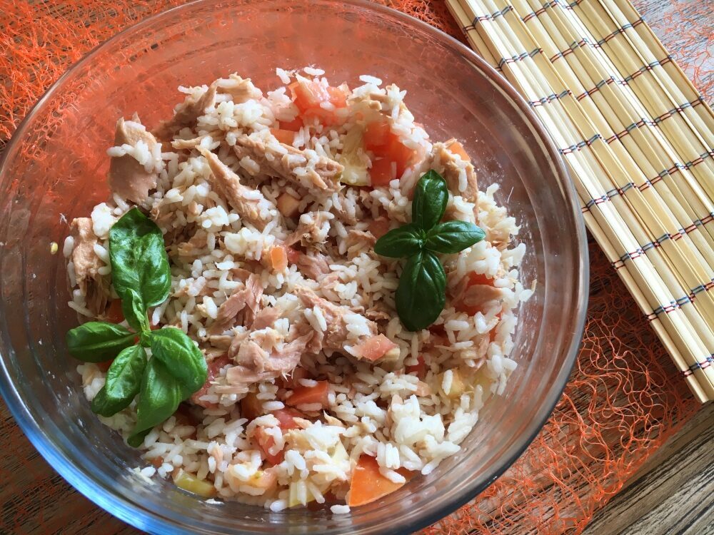 Insalata di riso tonno e limone