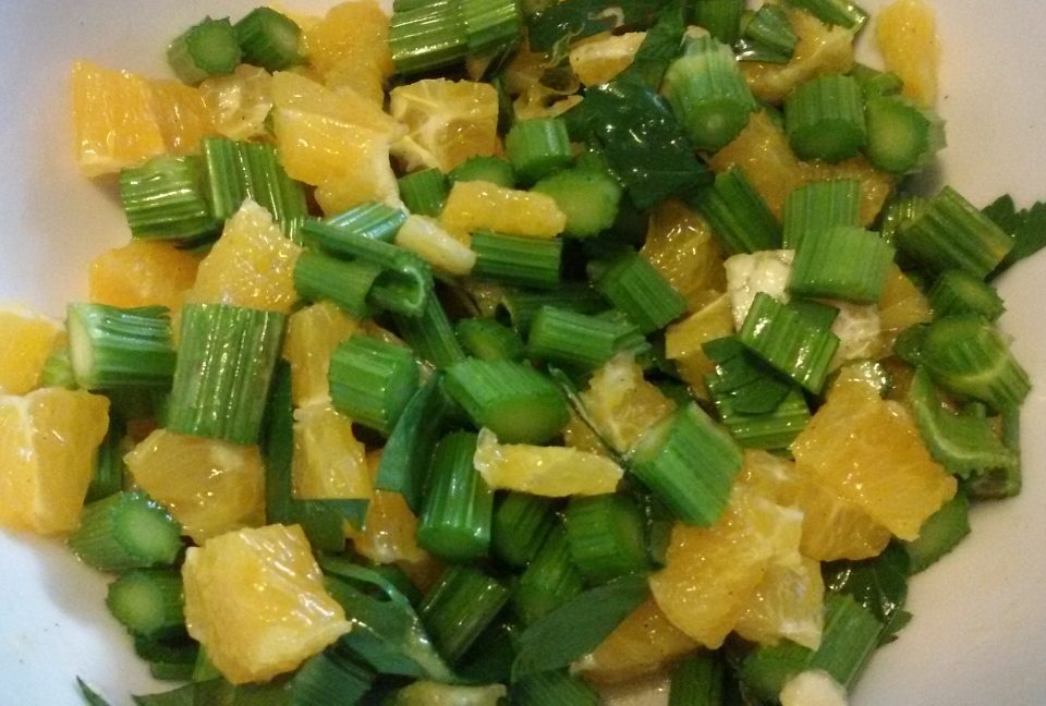 Insalata di sedano e arance