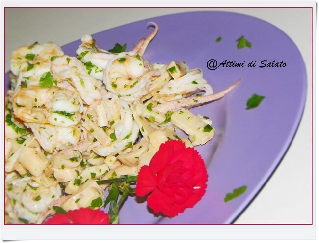 Insalata di seppie e gamberi