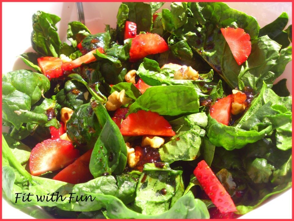 Insalata di spinaci e fragole