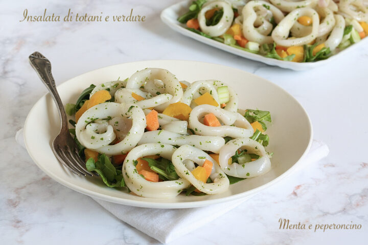 Insalata di totani e verdure