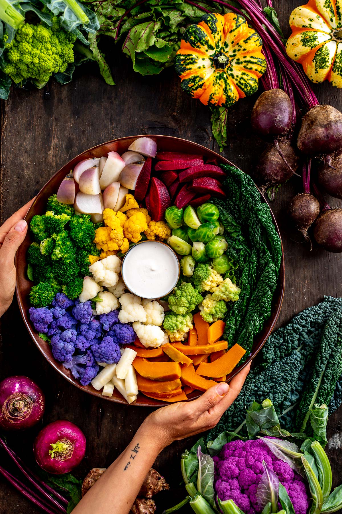 Insalata di verdure al vapore autunnale | fall harvest buddha bowl  | vegan, gf, grain-free