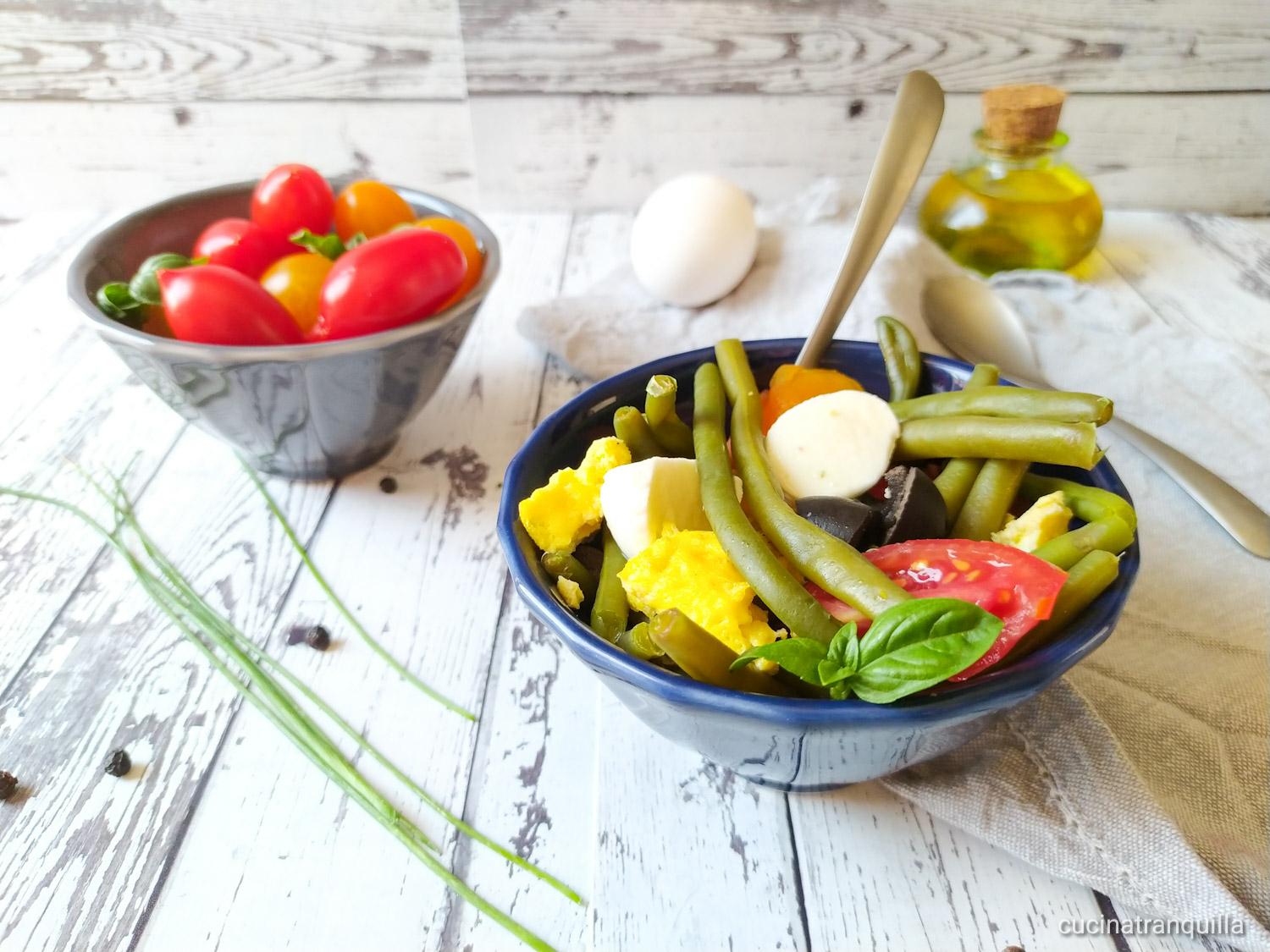 Insalata estiva con fagiolini