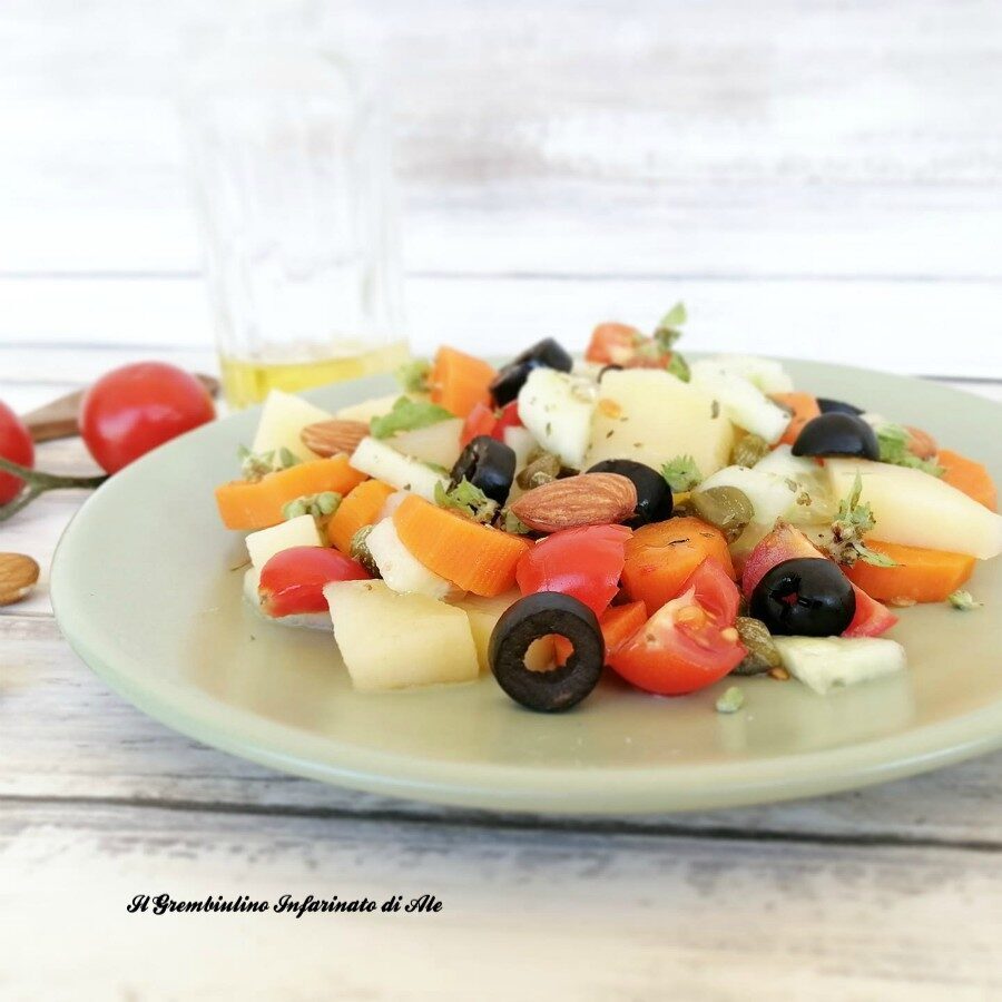 Insalata estiva di patate alle mandorle