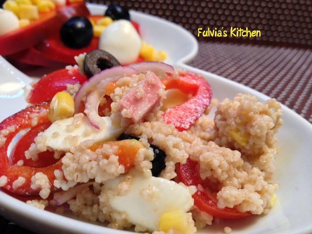 Insalata fredda di couscous di farro
