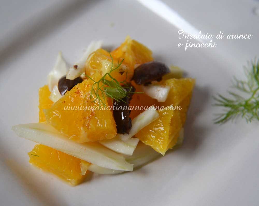 Insalata siciliana di arance e finocchi