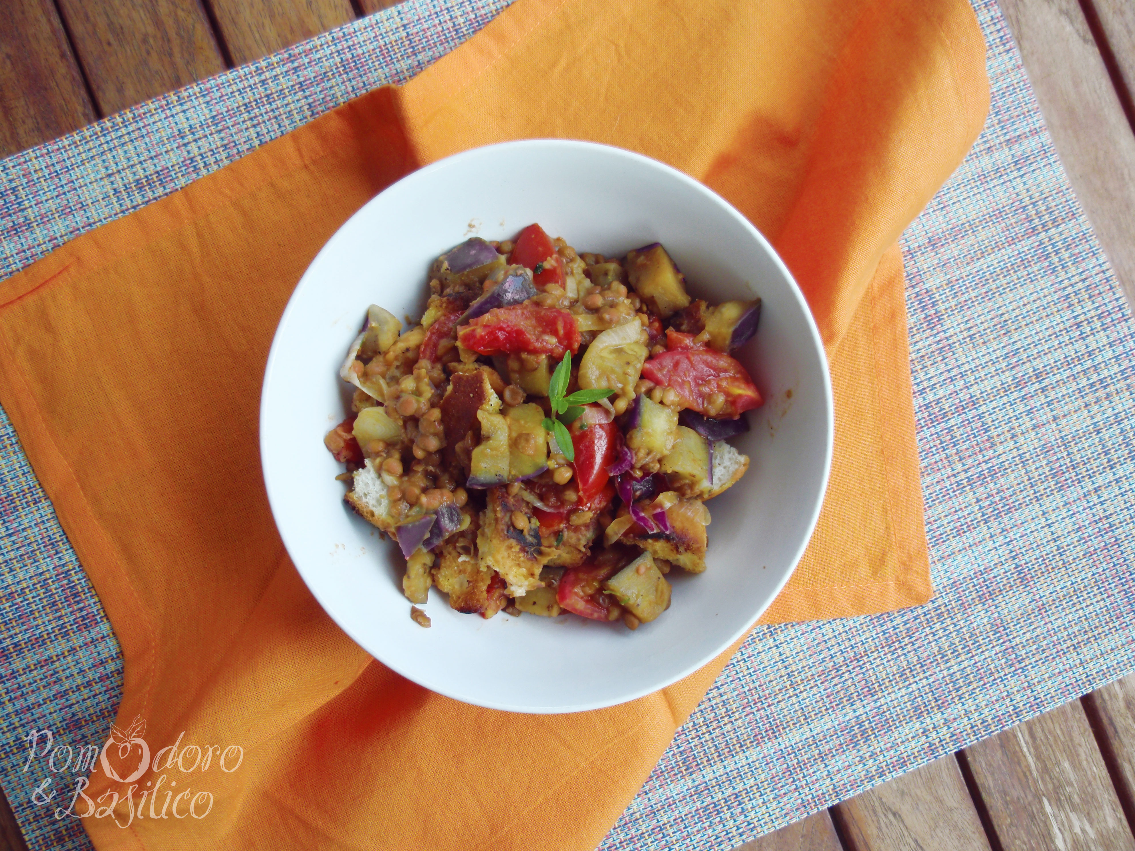 Insalata tiepida di melanzane