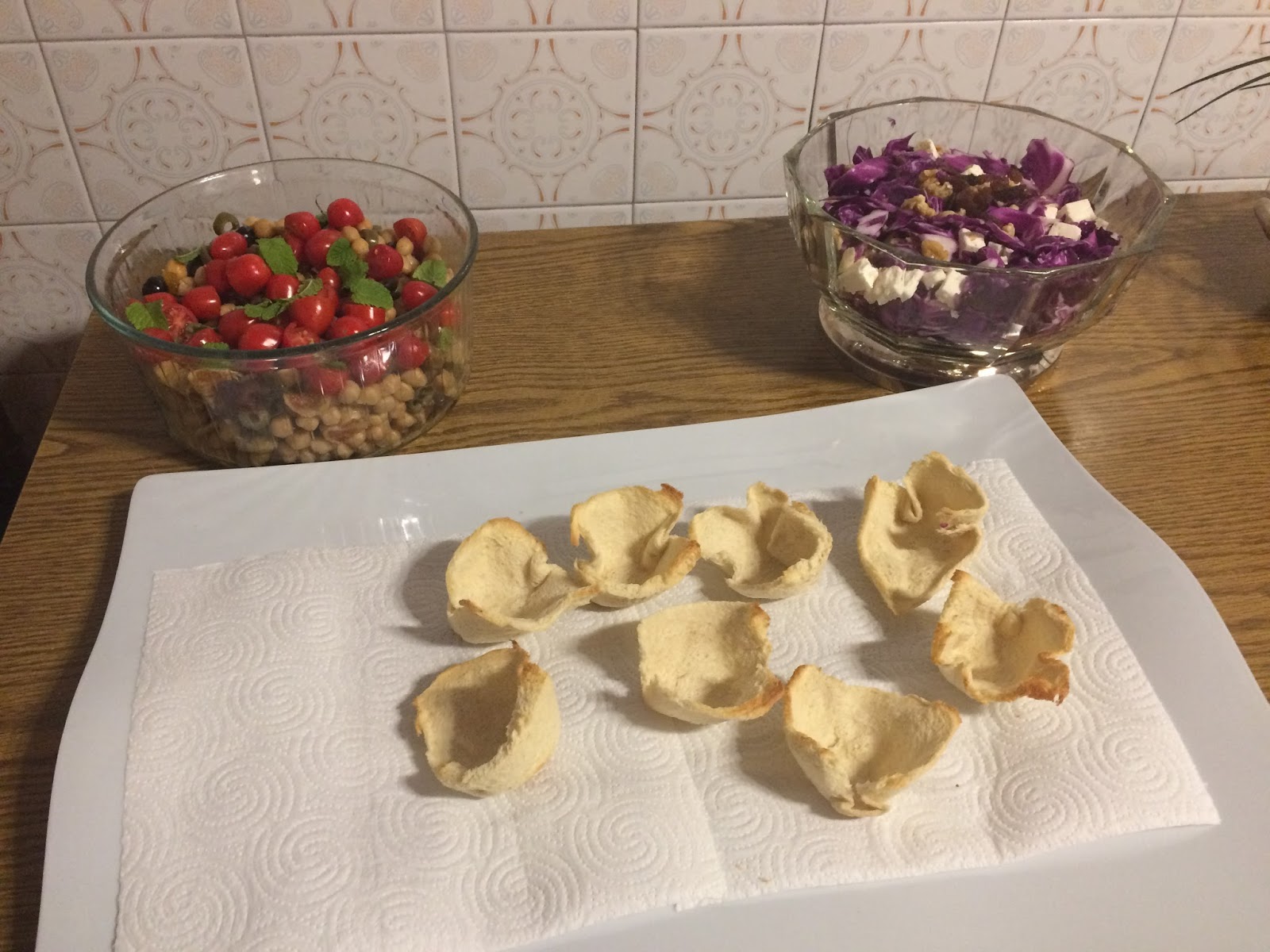 INSALATINE IN CESTINI DI PAN CARRE’