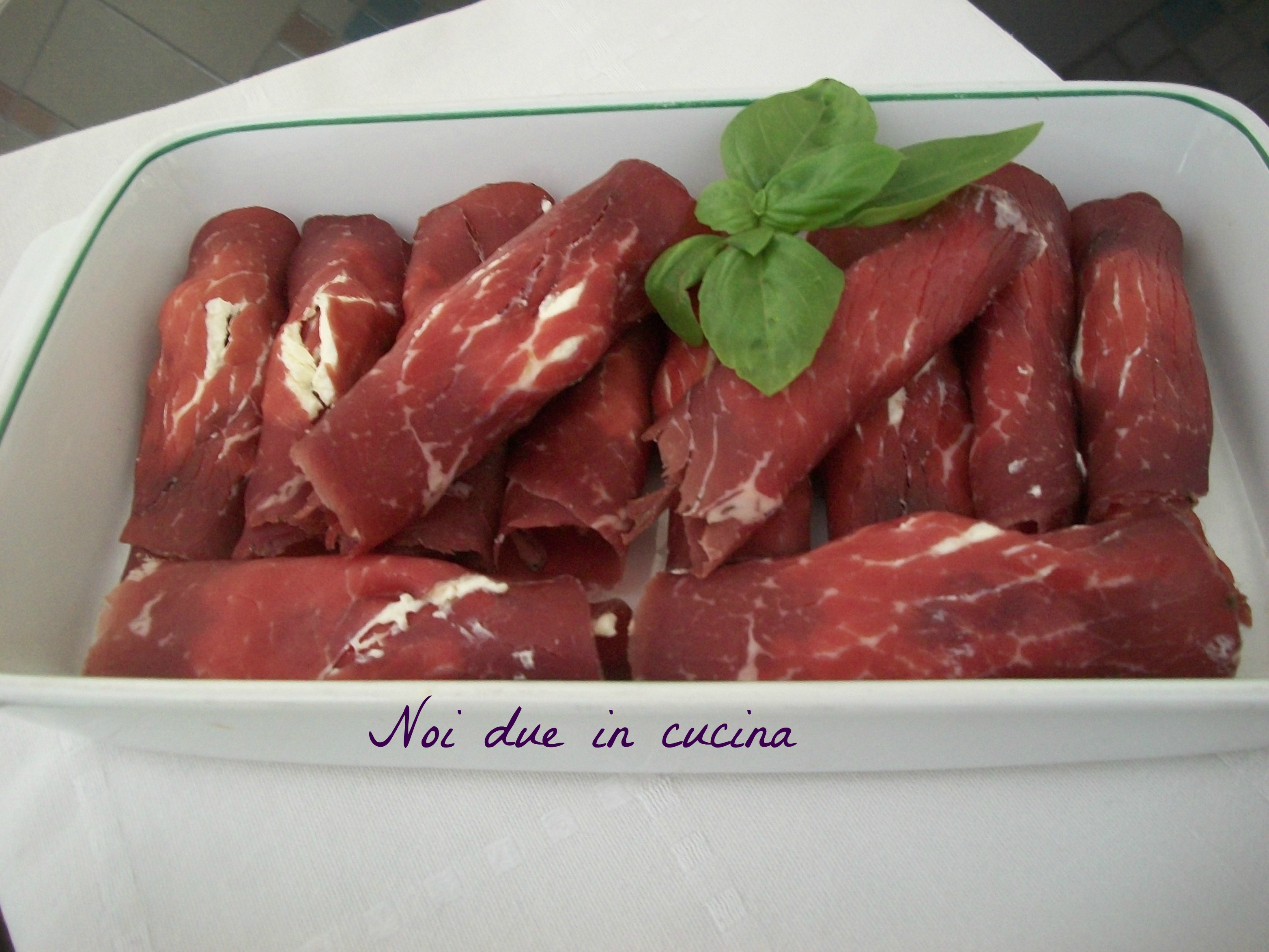 Involtini di bresaola e philadelphia