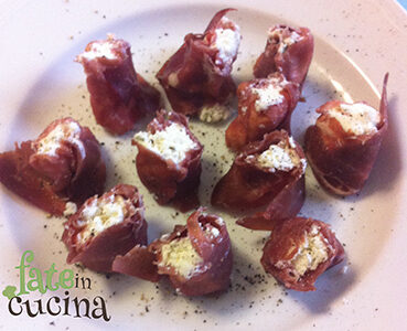 Involtini di bresaola e robiola