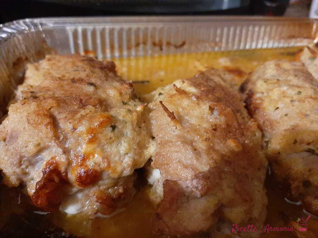 Involtini di carne al prosciutto