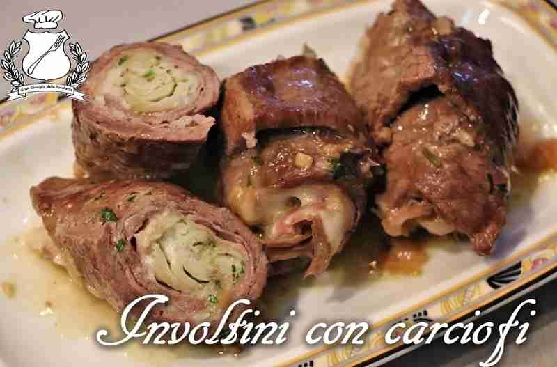 Involtini di carne con carciofi