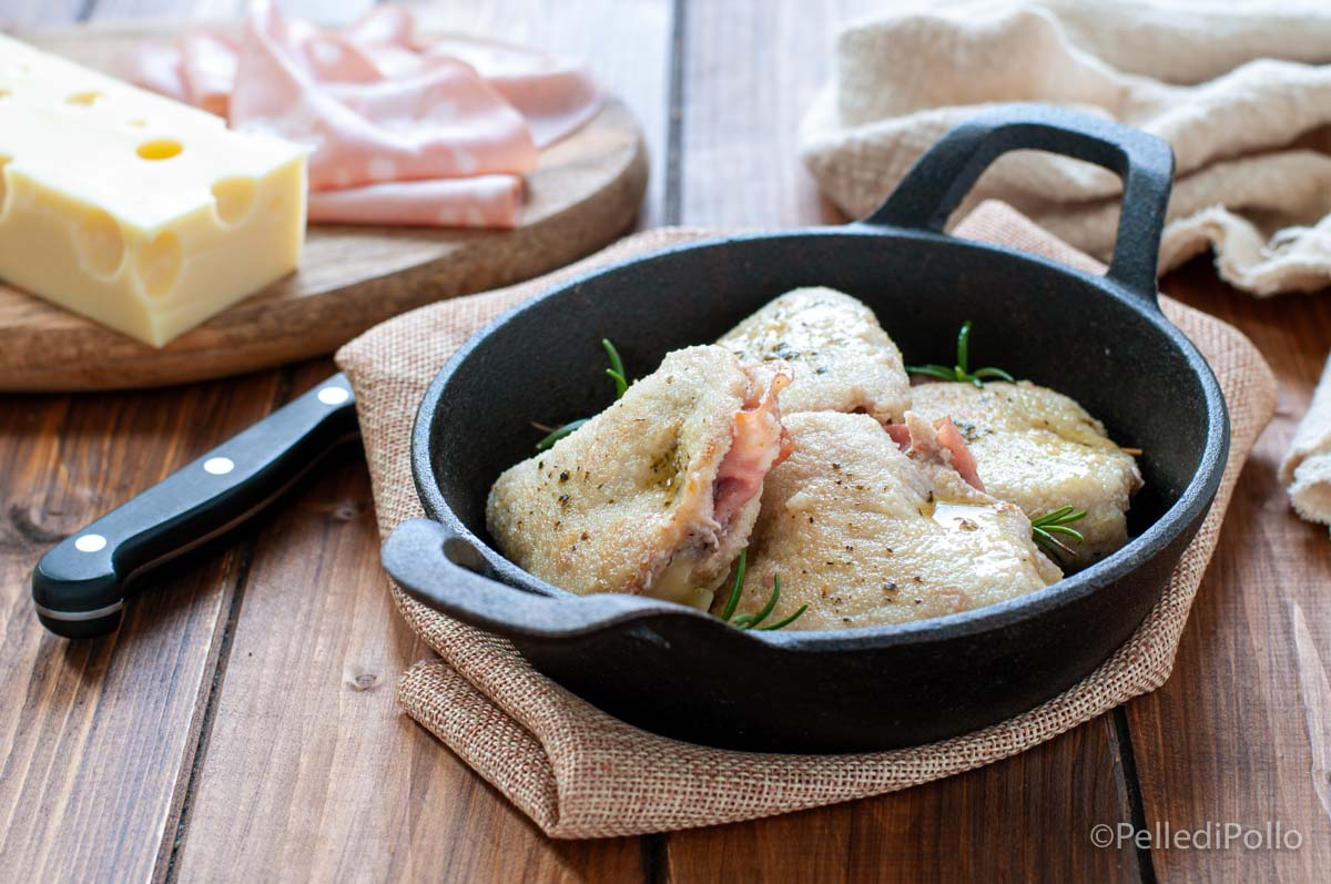 Involtini di carne con mortadella ed emmenthal
