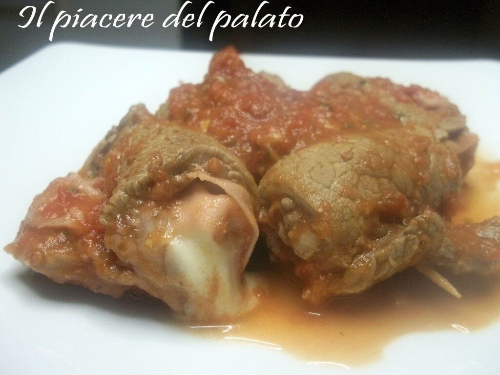 Involtini di carne in umido