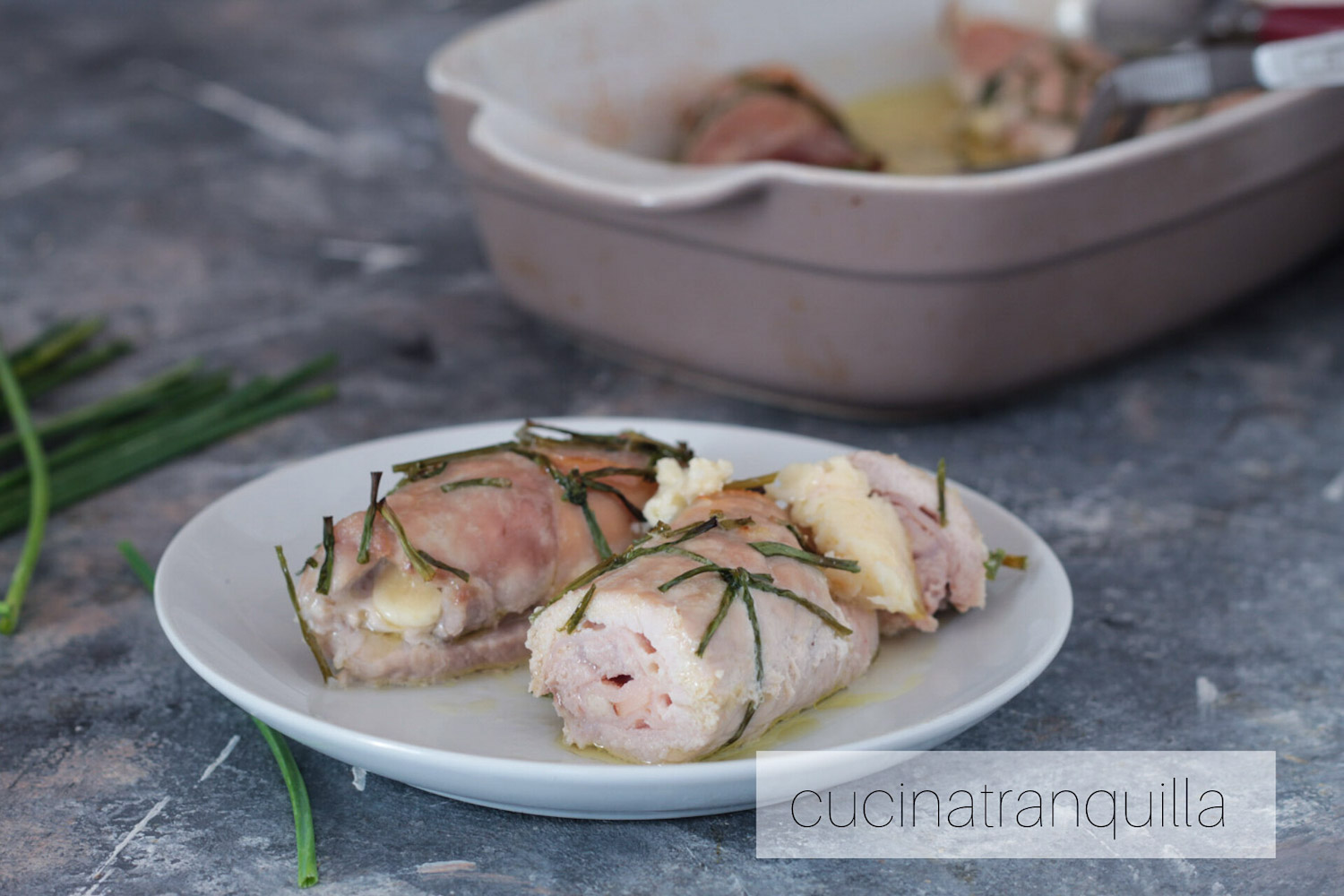 Involtini di lonza di maiale