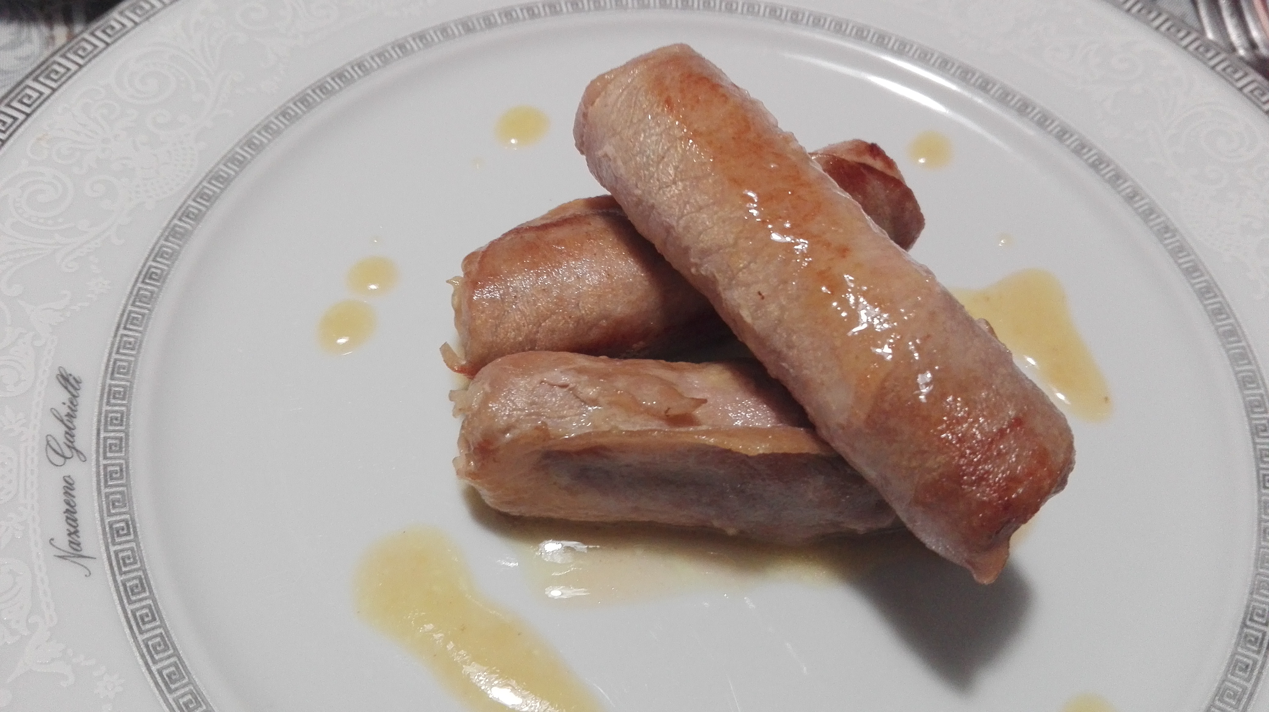 Involtini di lonza di maiale