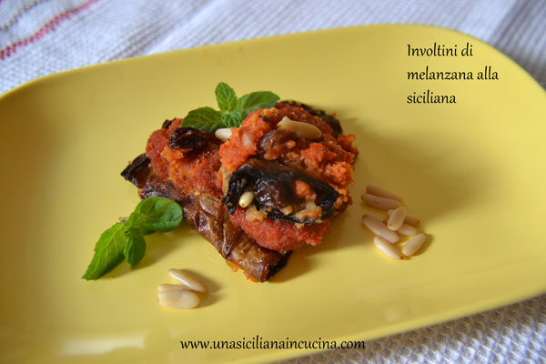 Involtini di melanzana alla siciliana