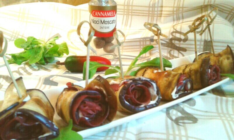 Involtini di melanzana con bresaola