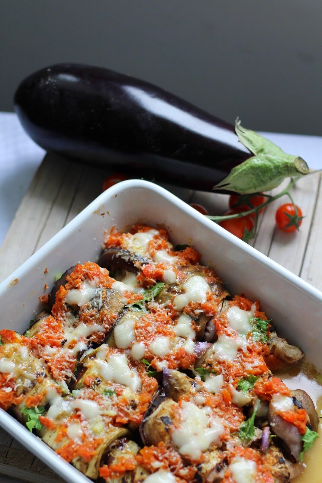 Involtini di melanzane alla parmiggiana