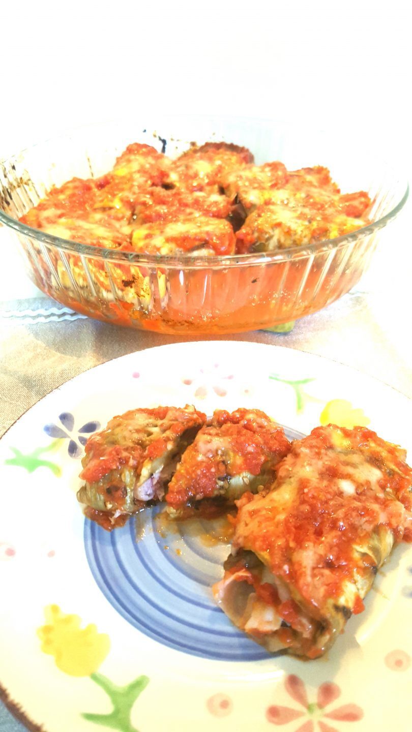 Involtini di melanzane alla parmigiana