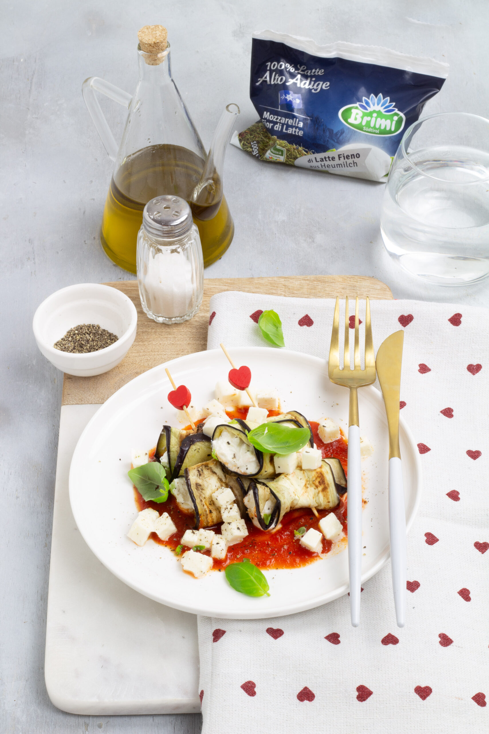 Involtini di melanzane con ricotta e mozzarella