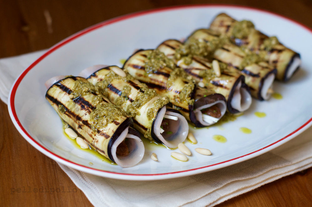 Involtini di melanzane e pesce spada