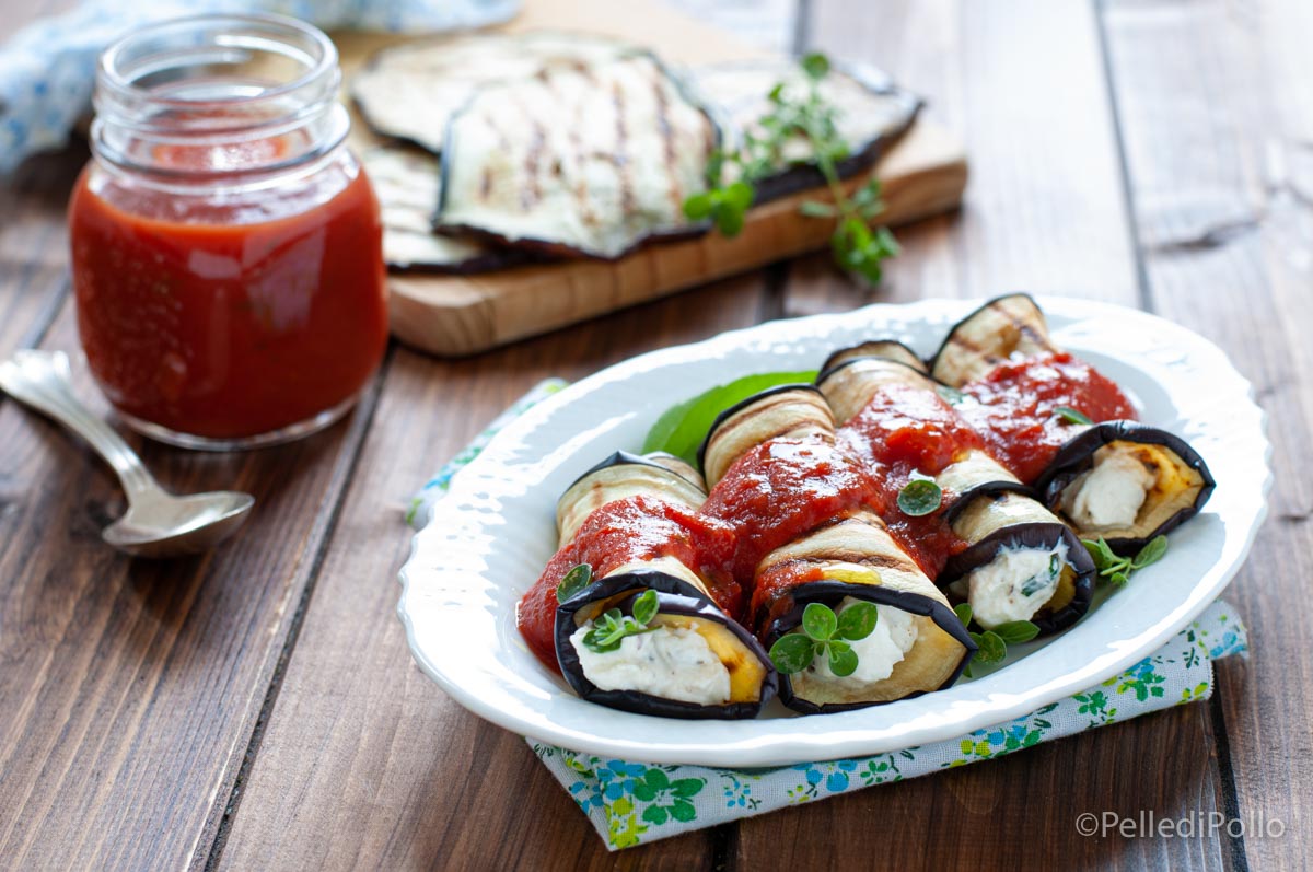 Involtini di melanzane e ricotta