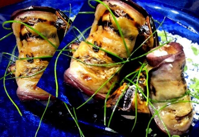 Involtini di melanzane grigliate