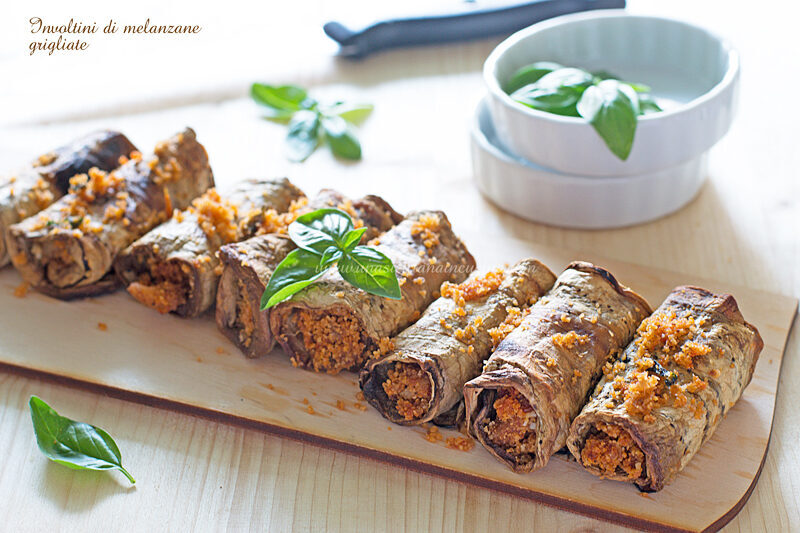 Involtini di melanzane grigliate siciliane