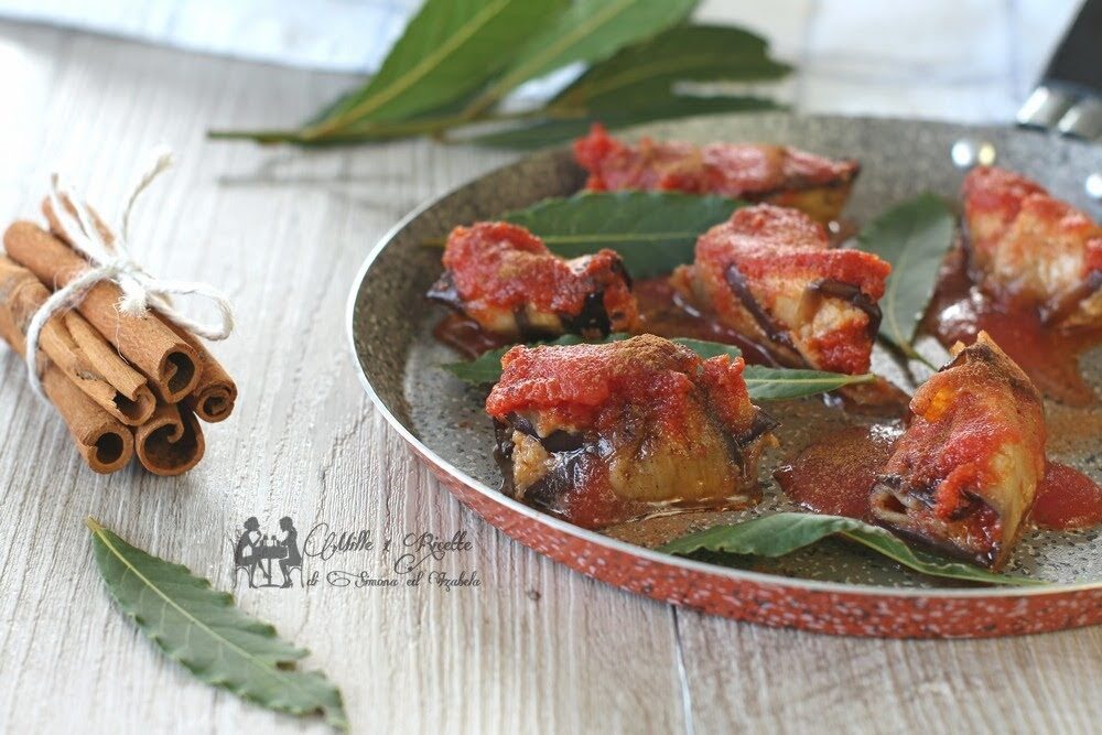 Involtini di melanzane, profumati alla cannella
