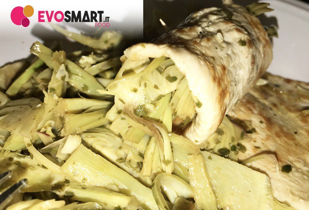 Involtini di petto di pollo e carciofi