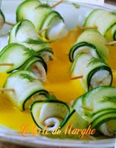 Involtini di platessa e zucchine