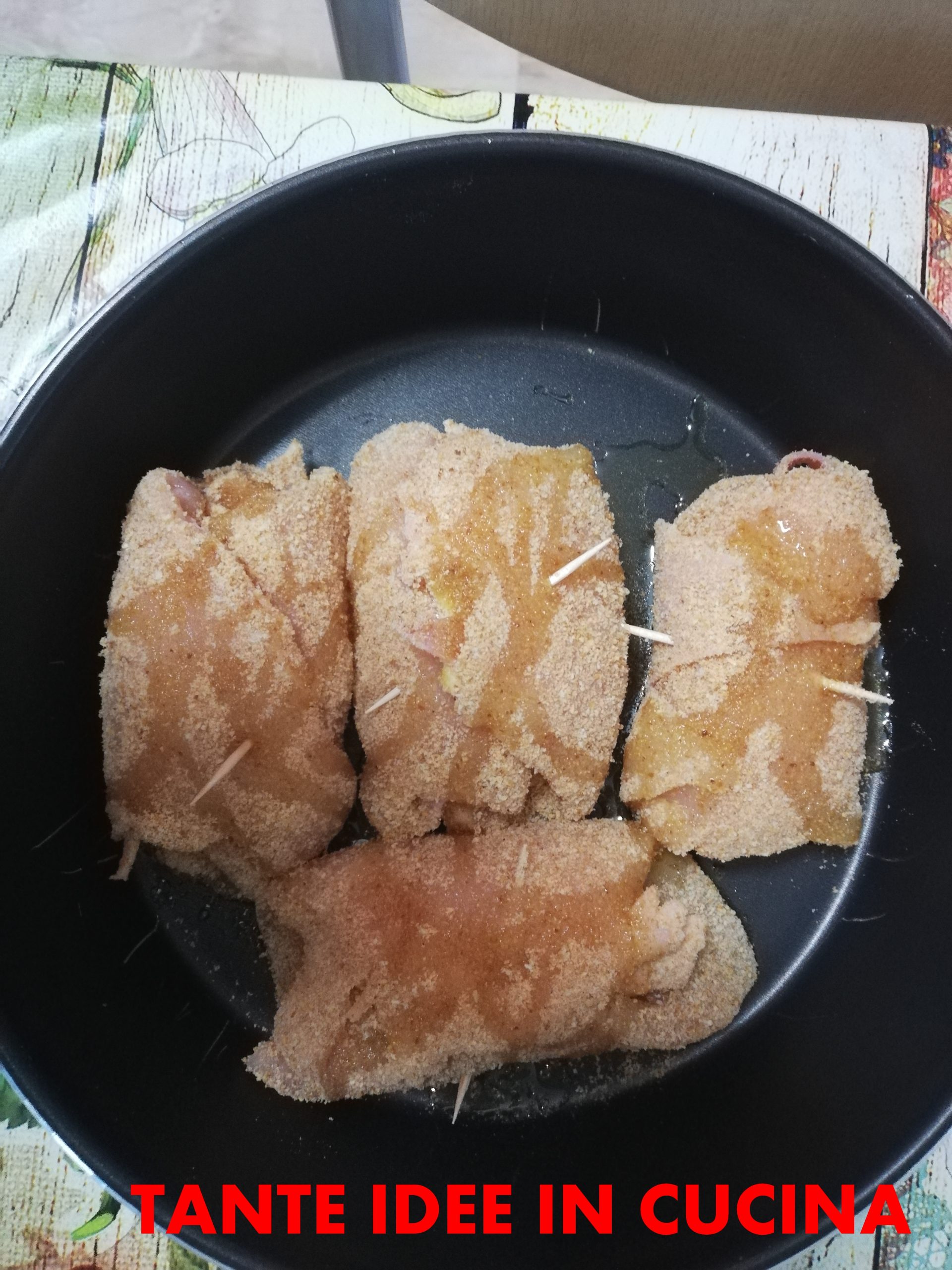 Involtini di pollo al forno