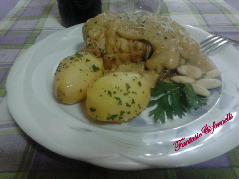 Involtini di pollo con crema