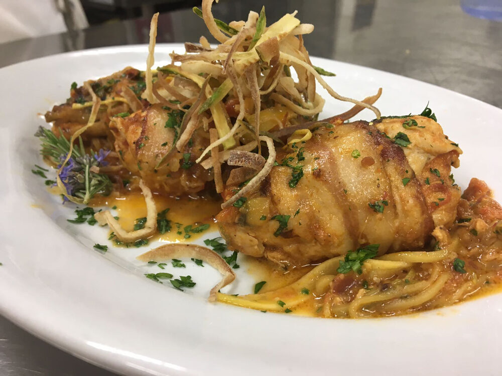 Involtini di pollo con pancetta
