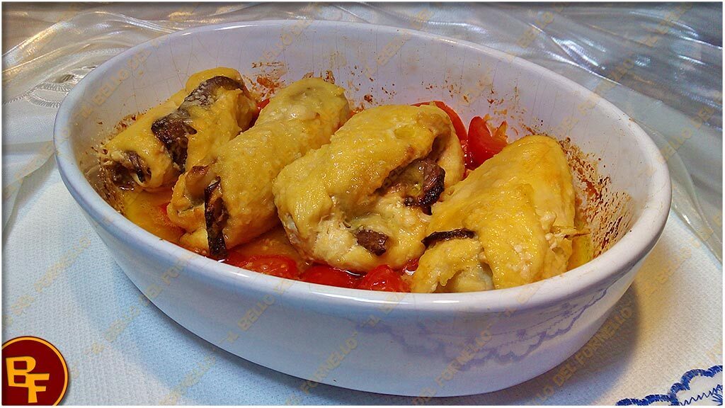 Involtini di pollo e melanzana | cotti in forno
