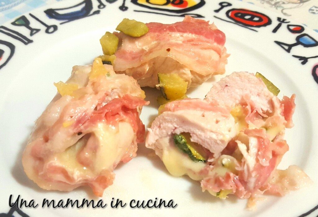 Involtini di pollo farciti