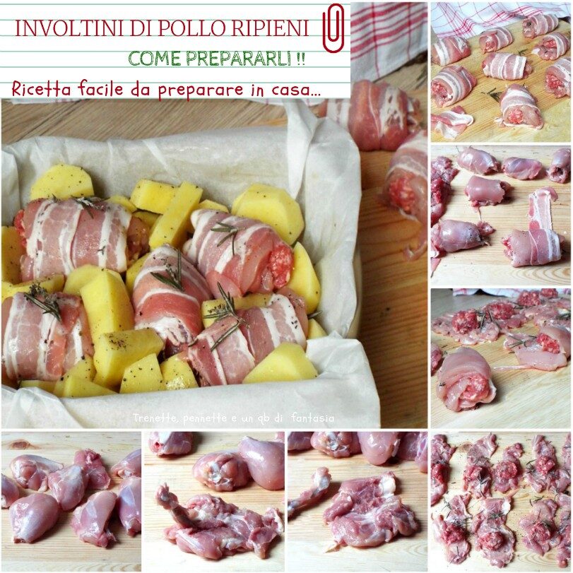 Involtini di pollo ripieni come prepararli!!