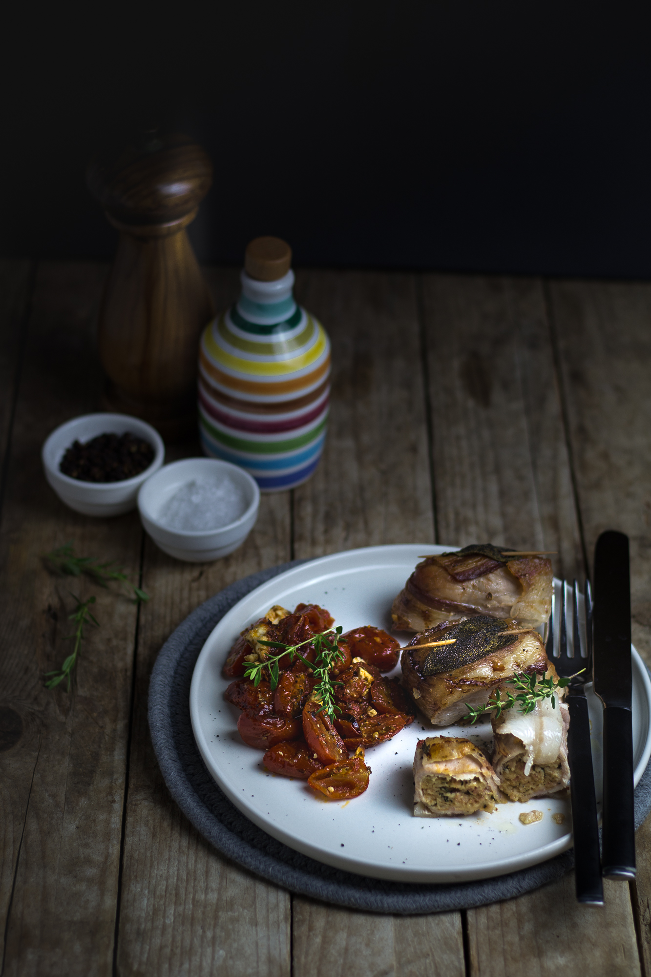 Involtini di pollo ripieni